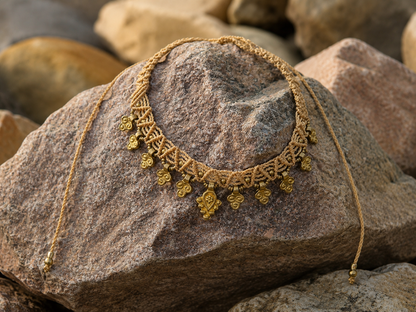 Golden dune choker - Beige