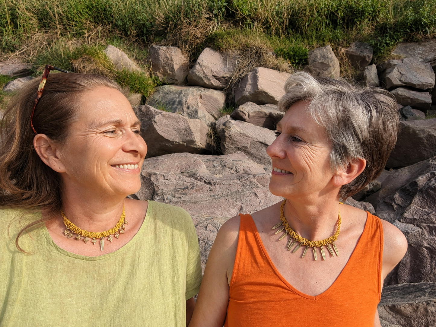 Golden dune choker- Brown